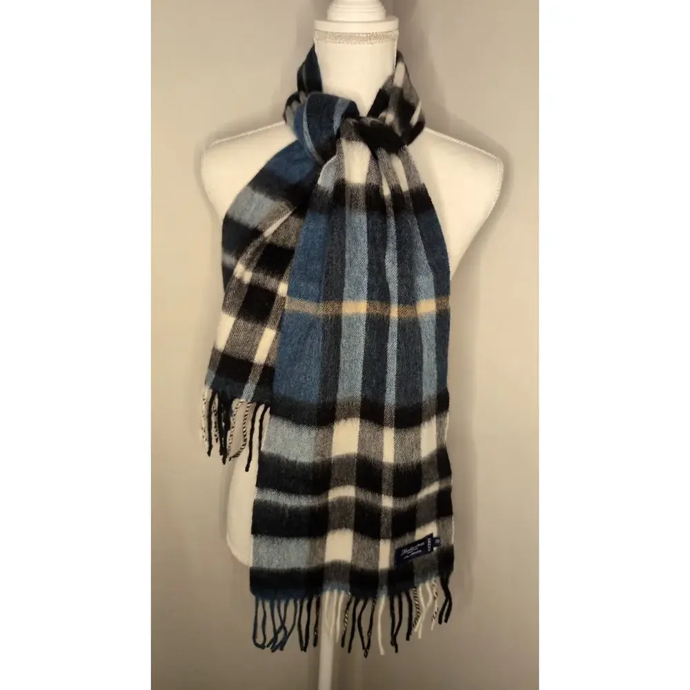 Ballantrae Edinburgh Men's preppy traditional wool tartan plaid scarf - Picture 1 of 4